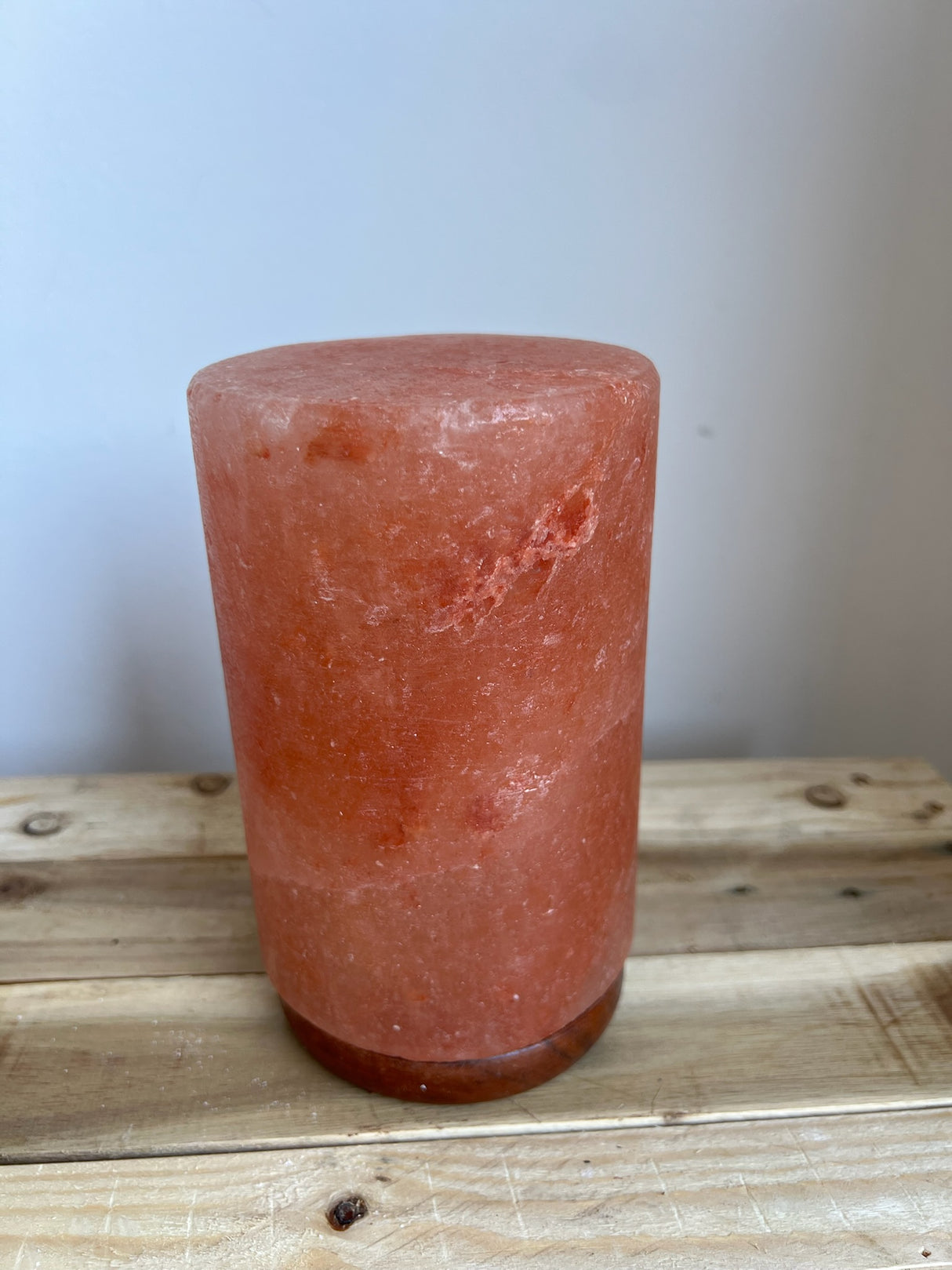 Cilinder Himalaya zoutlamp, natuurlijke roze tint, 3.5 kg