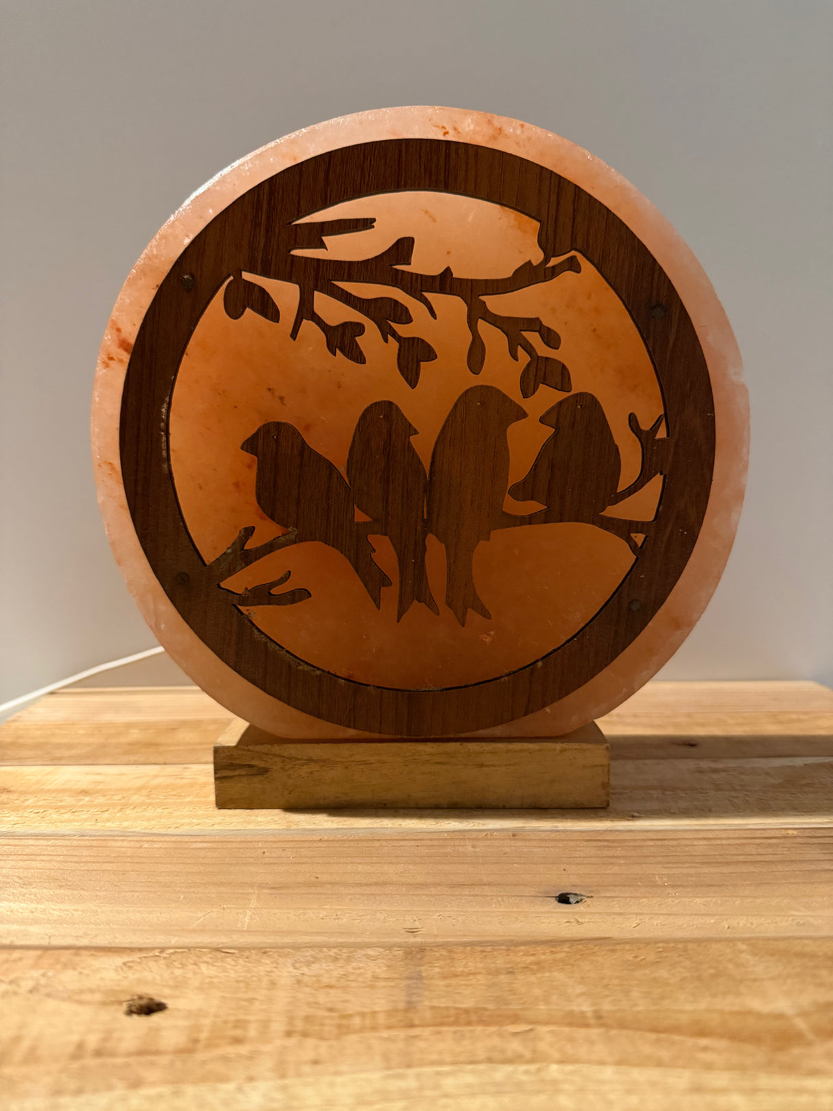 Himalaya Zoutlamp - Vogels 3D - incl. kabel & reservelampje