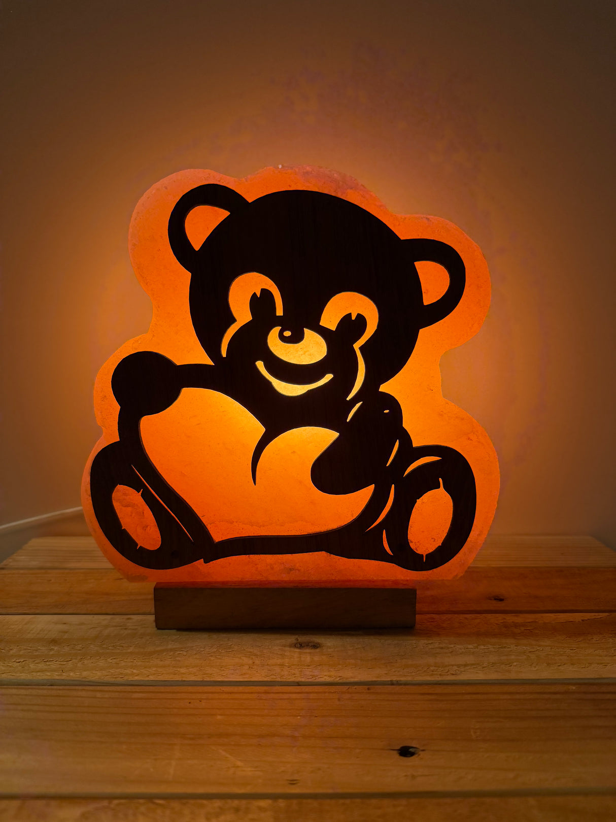 Himalaya Zoutlamp - Beer 3D - incl. kabel & reservelampje