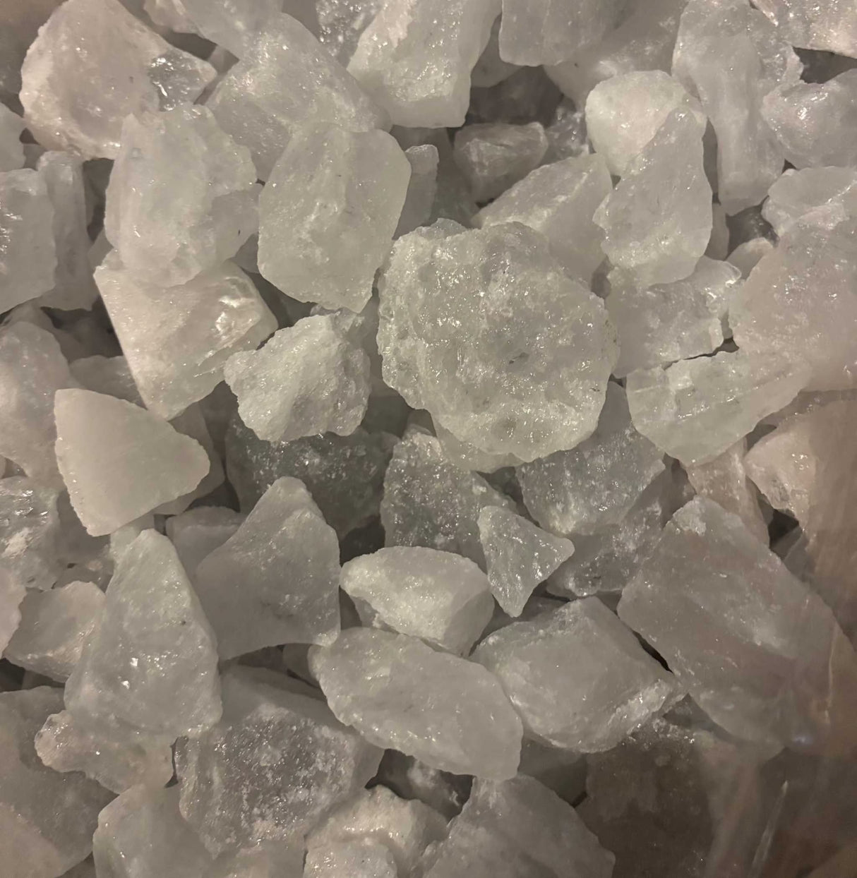 Himalaya zoutsteenbrokken grijs
