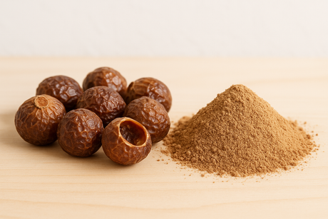 Wasnoten en wasnotenschilpoeder voor natuurlijk en duurzaam wassen zonder chemicaliën.