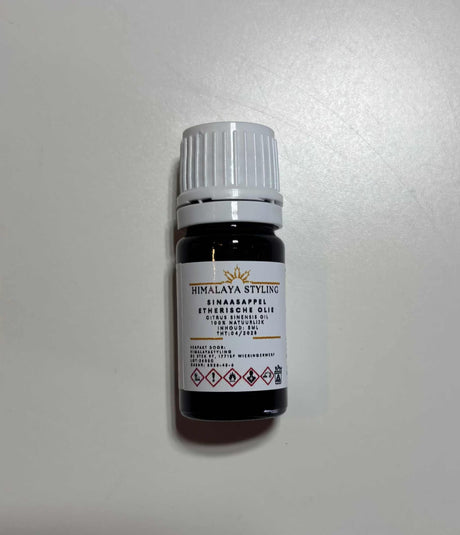 Flesje bruinglazen etherische olie 5ml voor natuurlijke wasgeur met sinaasappel