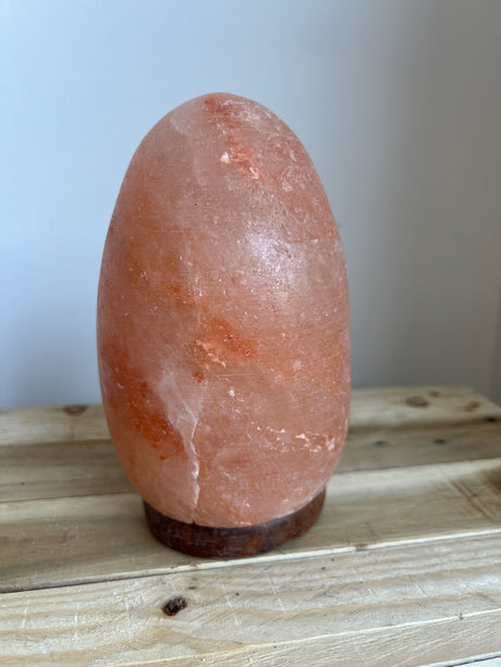 Ei-vorm Himalaya zoutlamp, natuurlijke roze tint, 3.5 kg