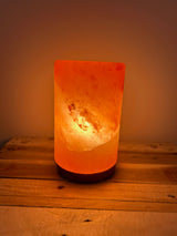 Cilinder Himalaya zoutlamp, warm oranje gloeiend, 3.5 kg