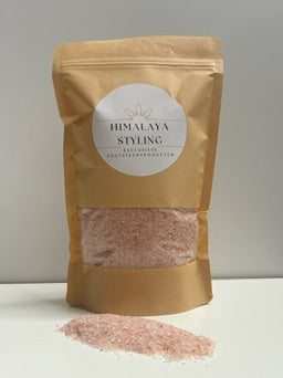 Himalayazout 1-2 mm roze mineraalzout in hersluitbare verpakking 1 kg