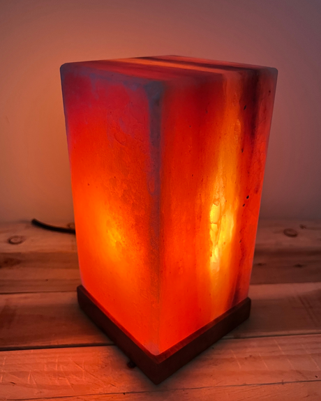Feng Shui Himalaya zoutlamp, warm oranje gloeiend, 4.0 kg