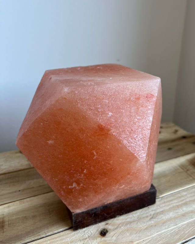 Diamant Himalaya zoutlamp, natuurlijke roze tint, 3.5 kg