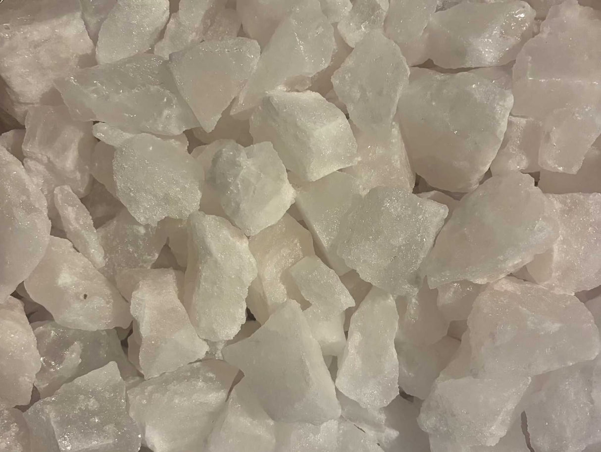 Himalaya zoutsteenbrokken wit