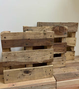 Handgemaakte houten pallet Sheeshamhout – massief hout, voor Himalaya zoutlampen en woondecoratie