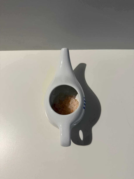 Netipot/Rhino zoutpot met Himalaya-zout en zakje voor natuurlijke neusholte spoeling